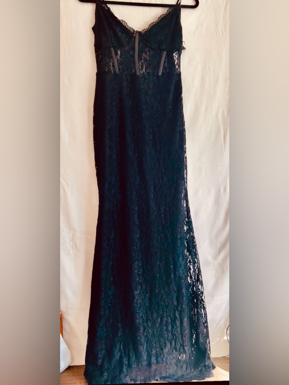 FORE Black Sheer Lace Dress Floral Overlay Strappy Lingerie
Style Party Dress